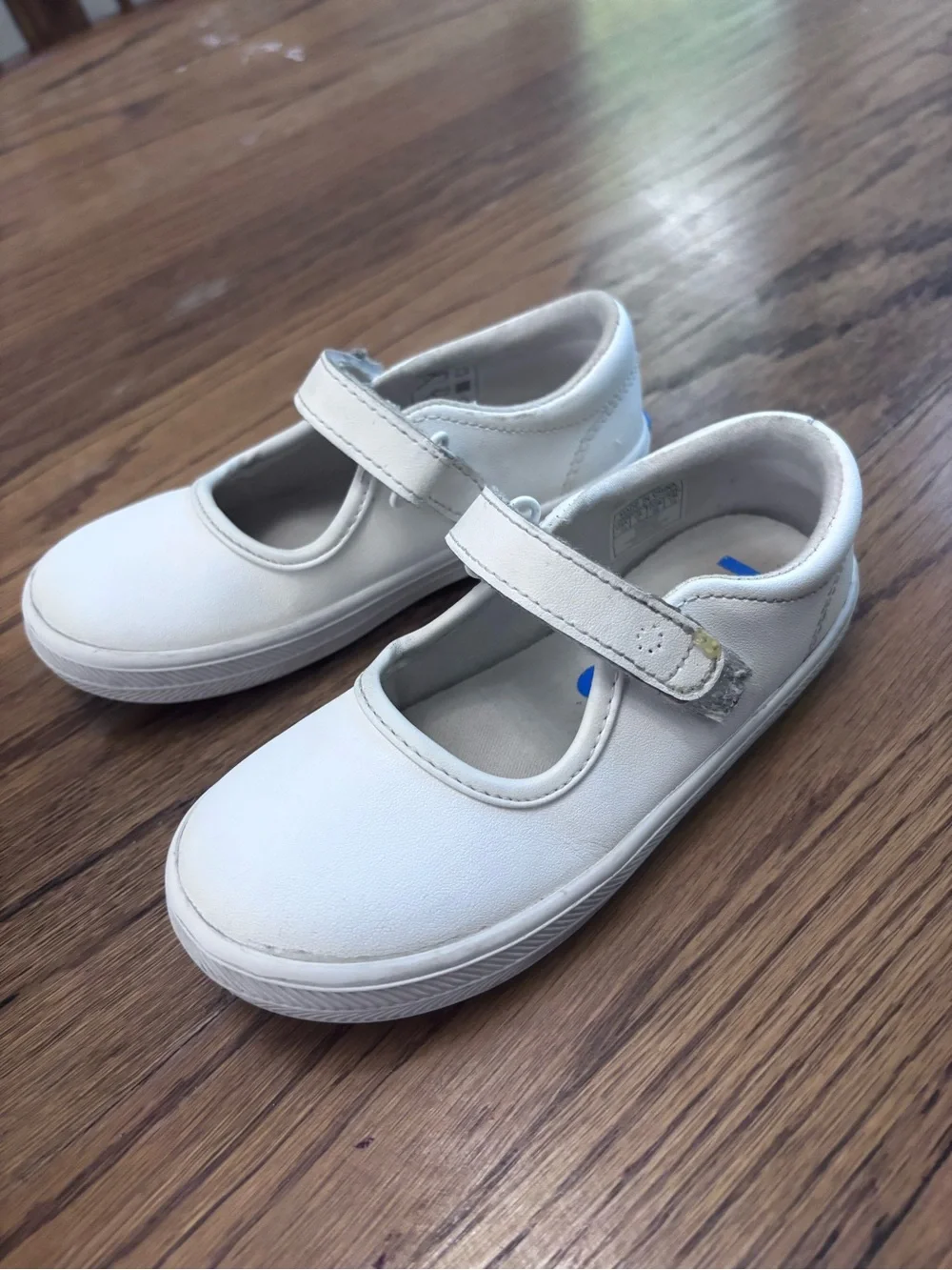 Keds Girls White Mary Jane Strap Shoes